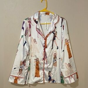 NWT Taylor Swift juniors women’s pajama shirt top size large